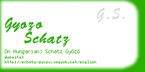 gyozo schatz business card